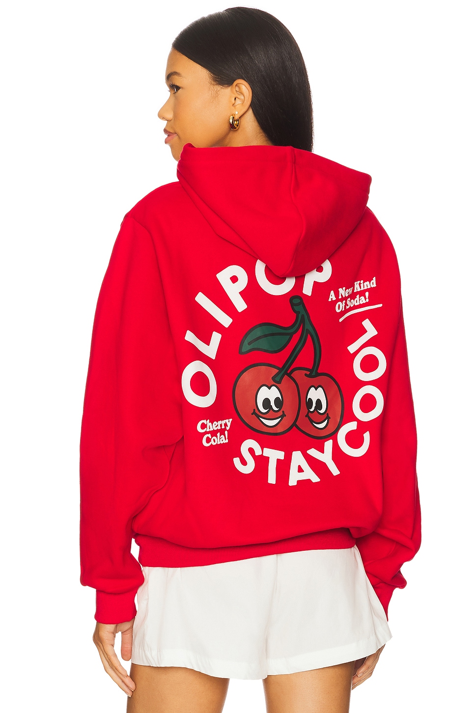 Stay Cool x OLIPOP Cherry Cola Hoodie in Red | REVOLVE