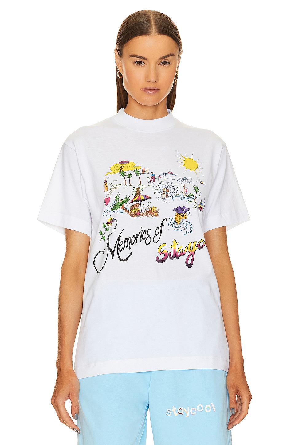 Treasured Memories Oversized Tee White main image 0
