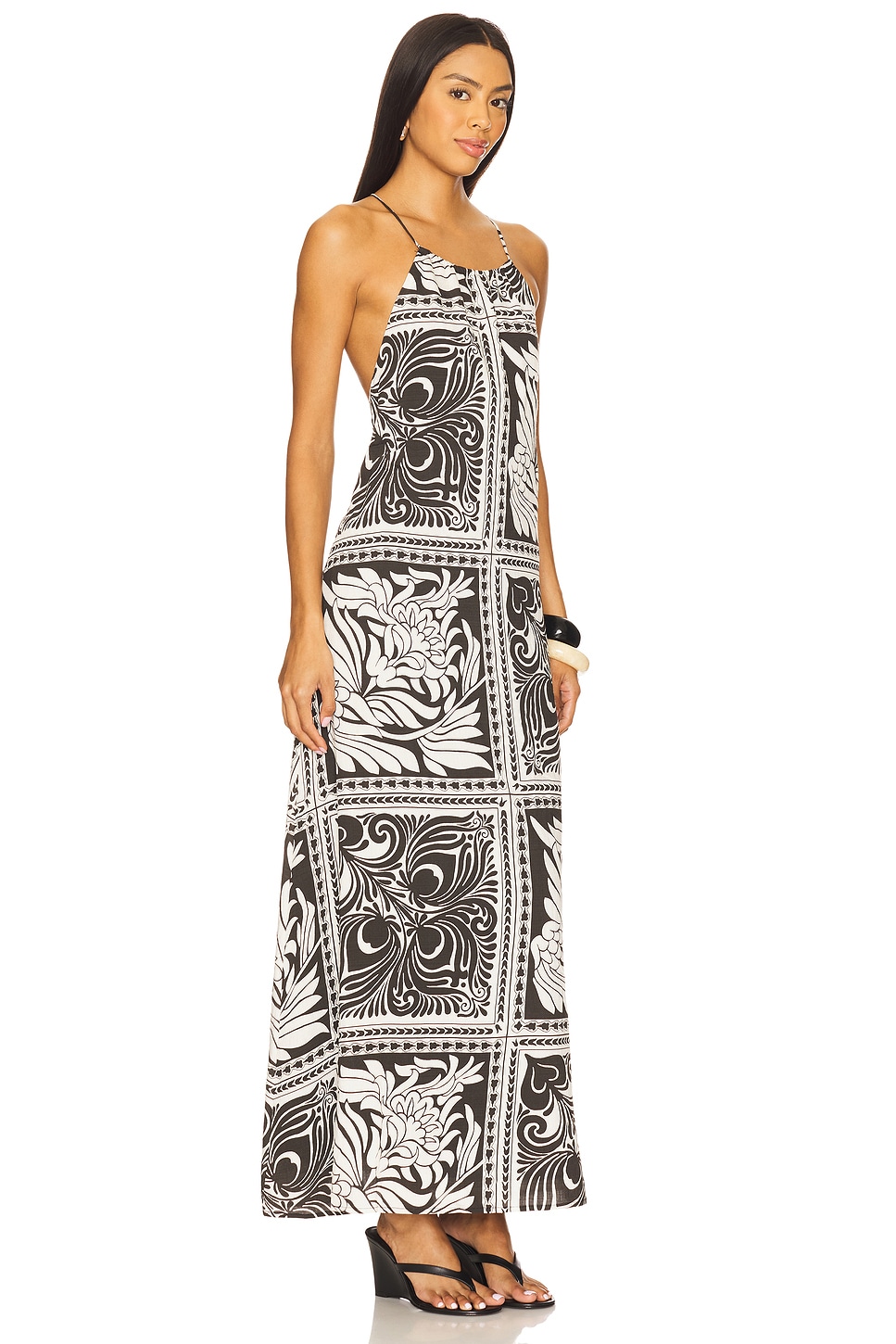 Seven Wonders Chantelle Halter Maxi Dress in Black - Size M