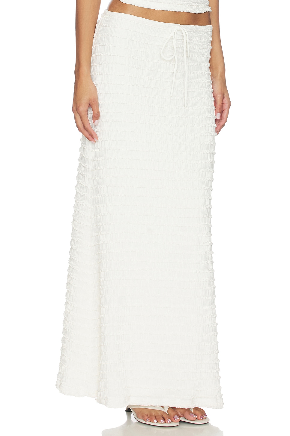 Adalee Ruffle Texture Maxi Skirt - thumbnail 3