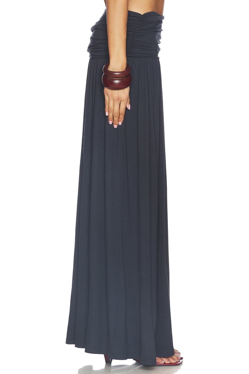 Seven Wonders Avanni Ruched Low Waist Maxi Skirt thumbnail