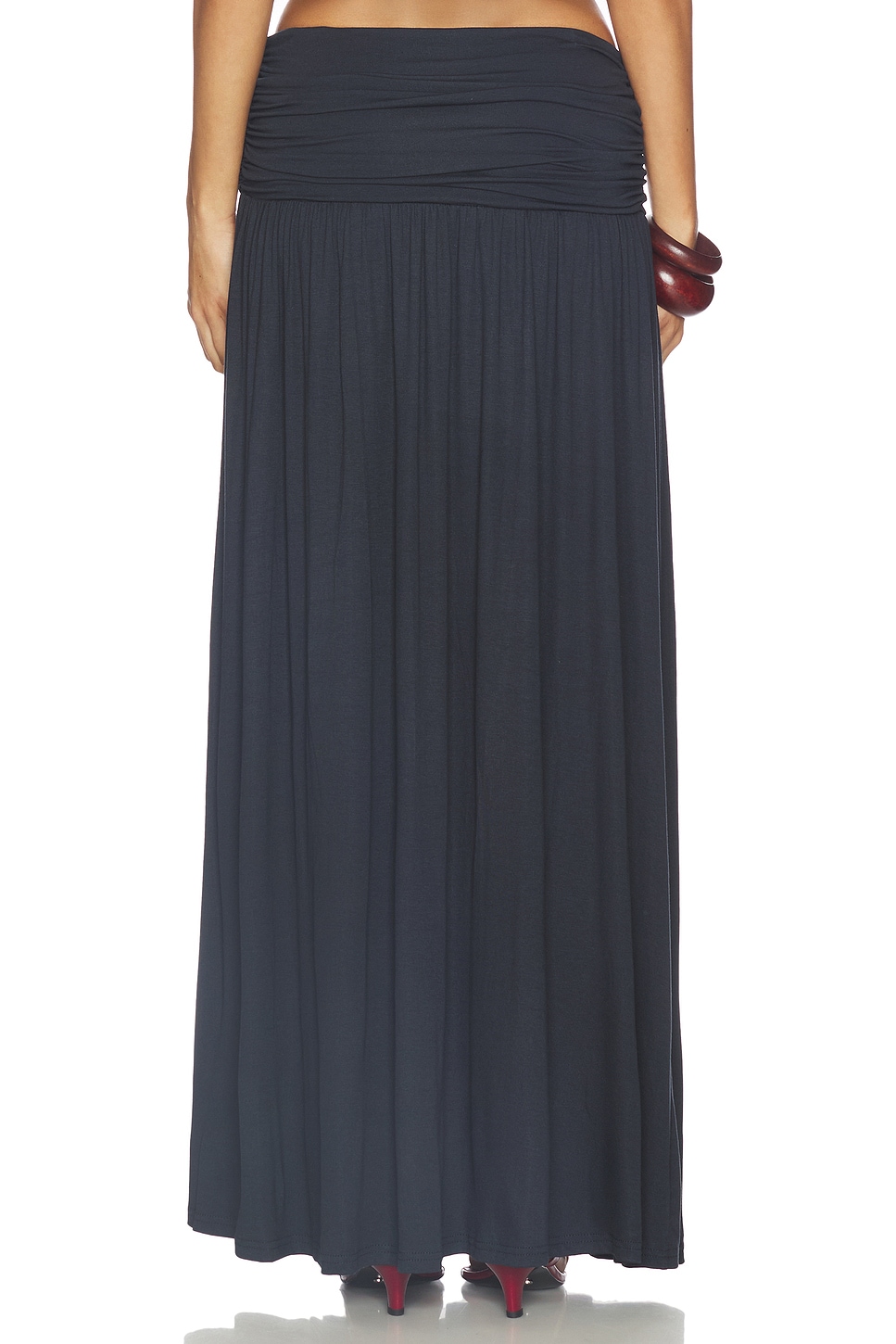 Seven Wonders Avanni Ruched Low Waist Maxi Skirt thumbnail