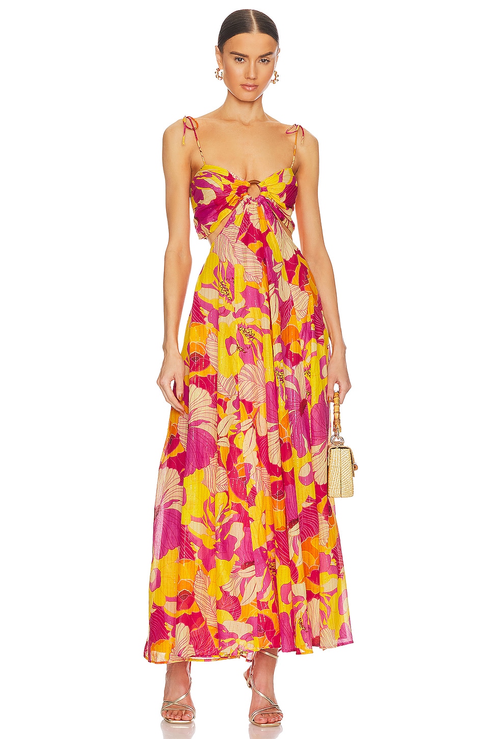 Sundress Magda Dress in Flowers Print