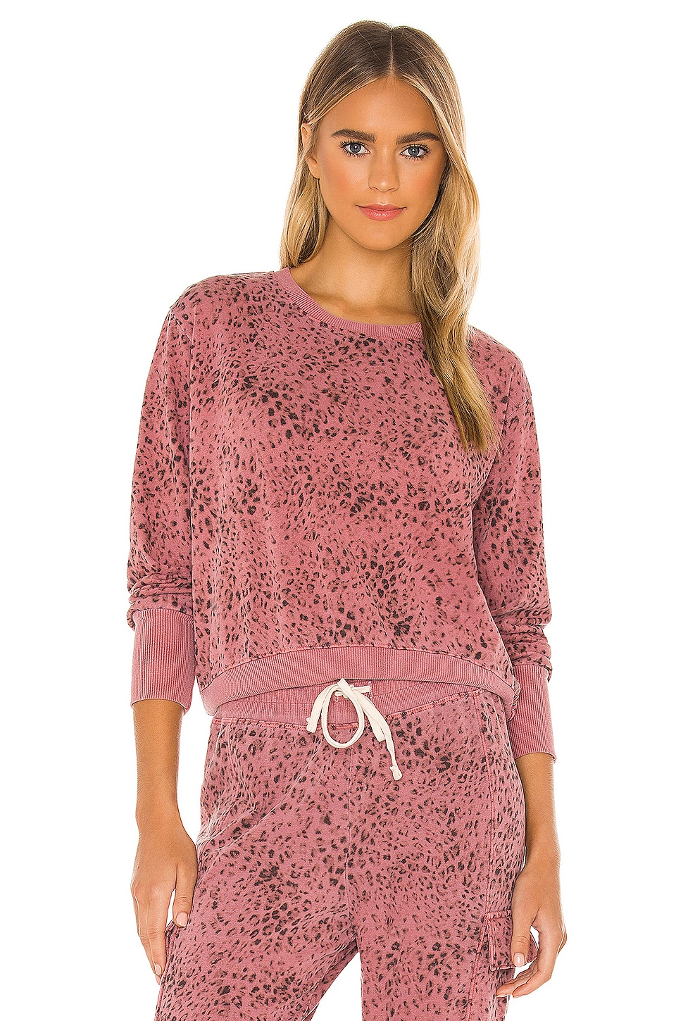 sundry leopard sweatshirt