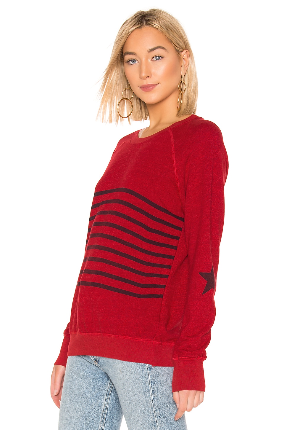 sundry multi stripe pullover