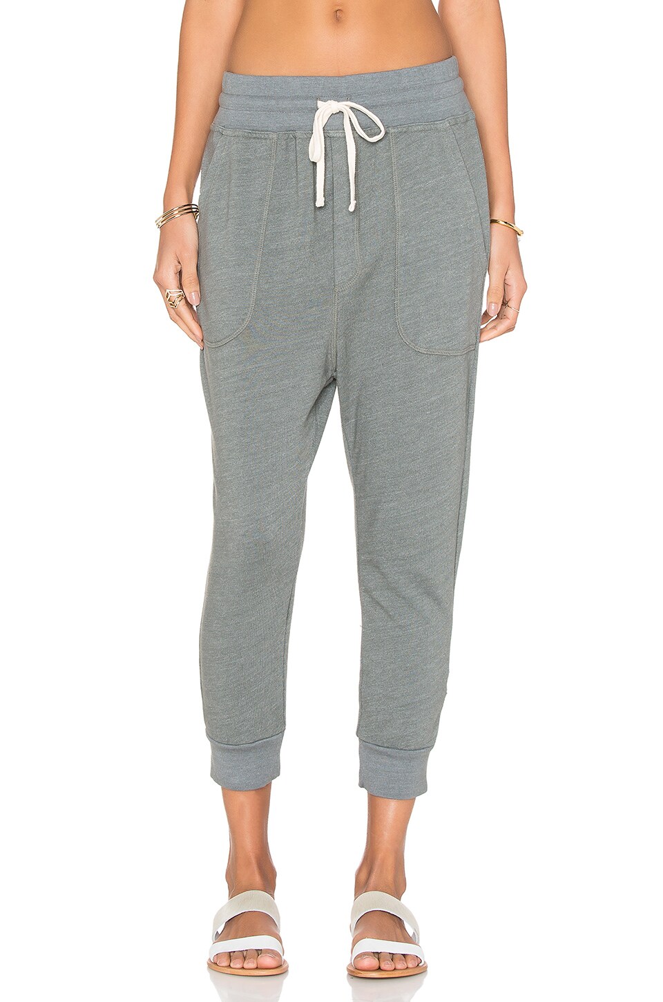 SUNDRY Fleece Sweatpant in Olive | REVOLVE