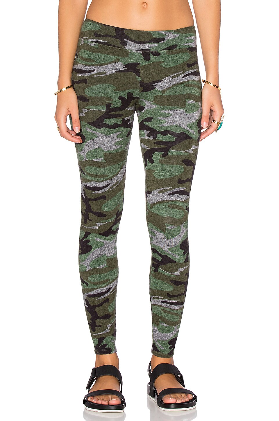 sundry camo zip jogger