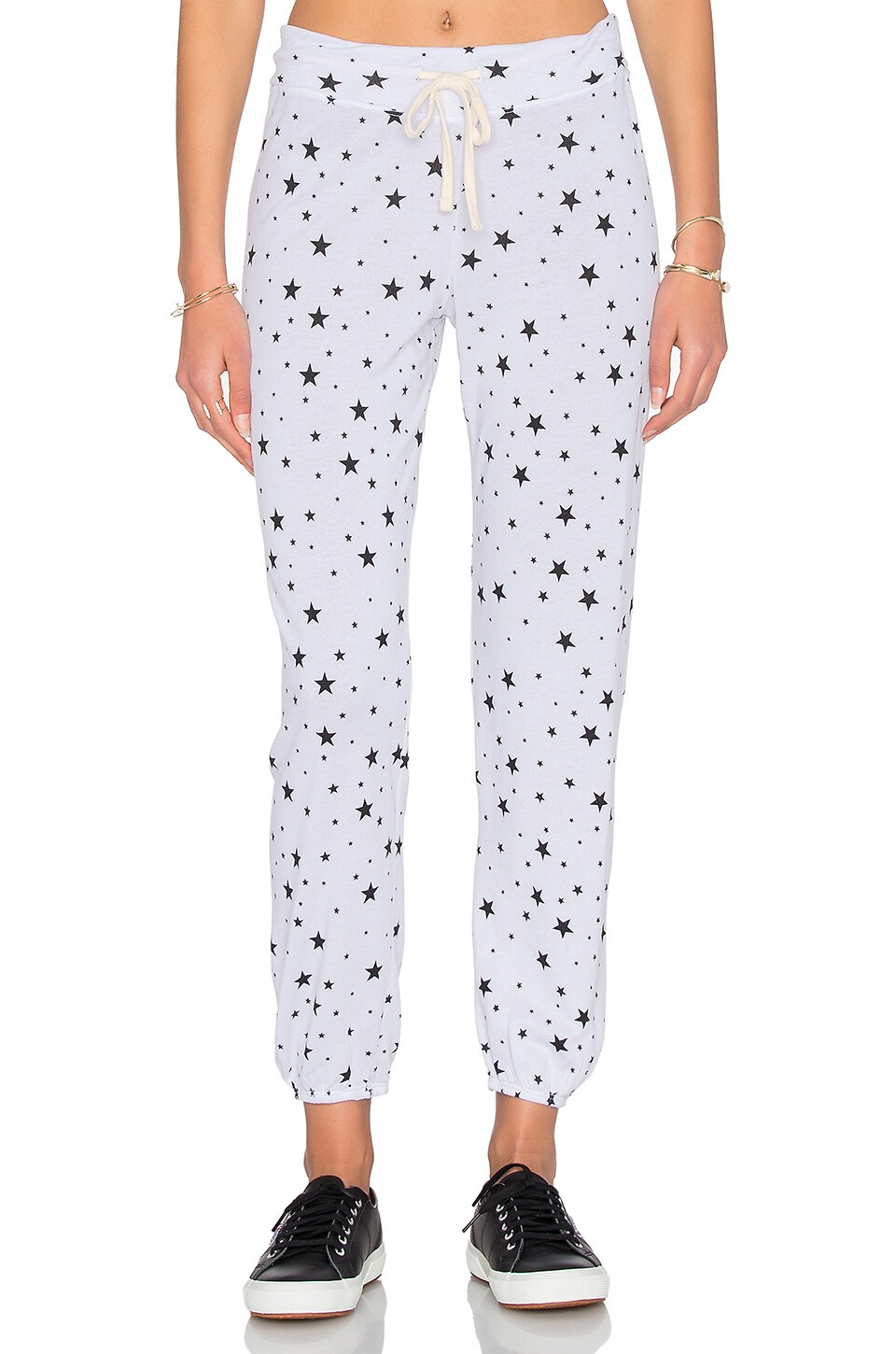 black sweatpants with stars
