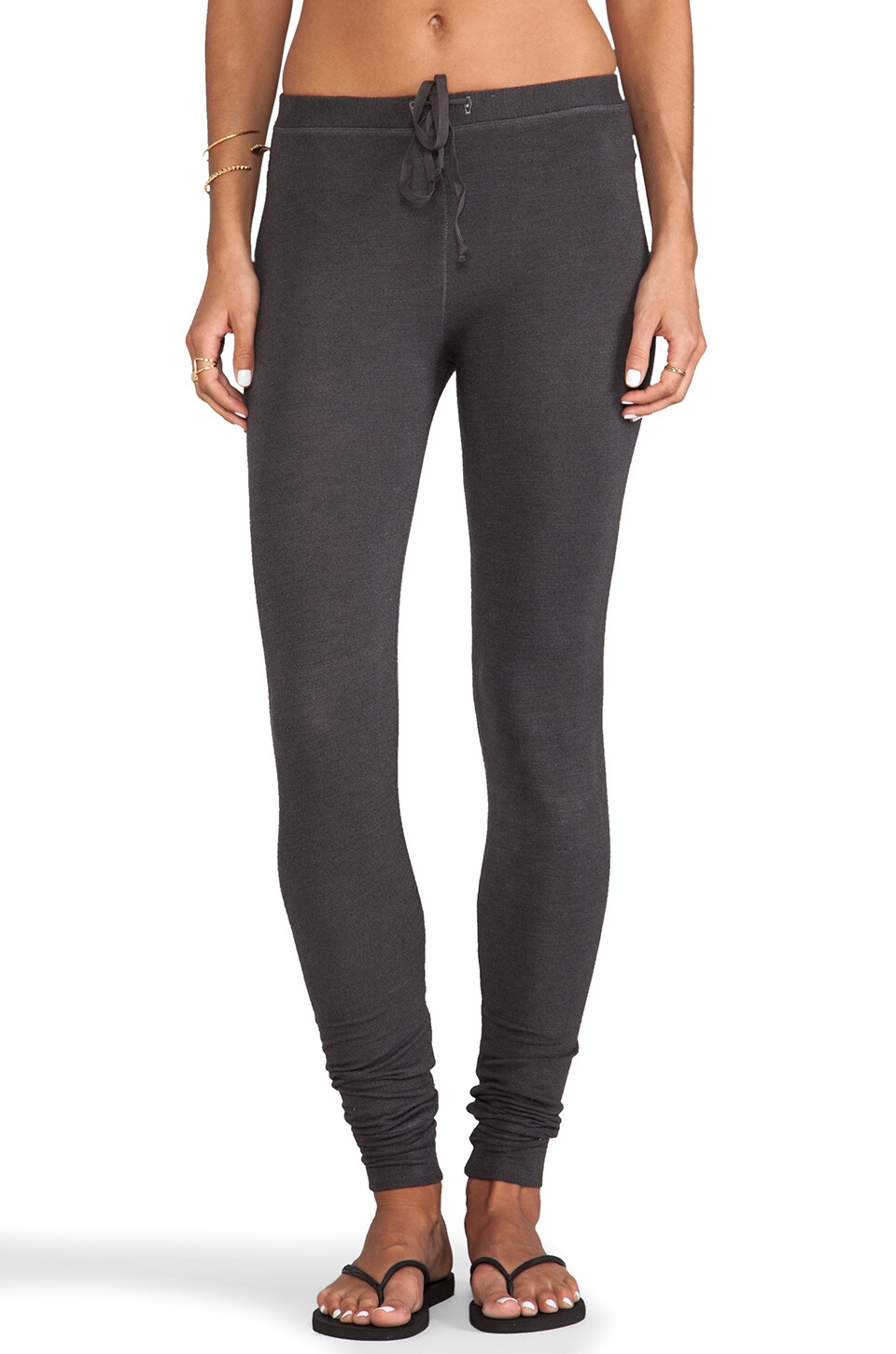 SUNDRY Skinny Sweatpants in Old Black 