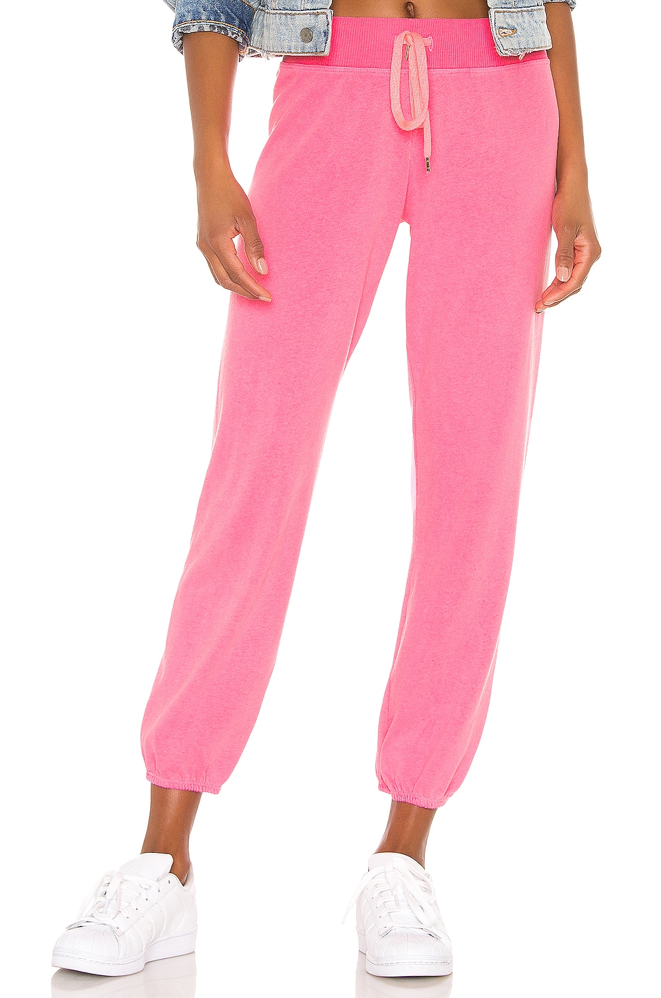 hot pink sweat pants