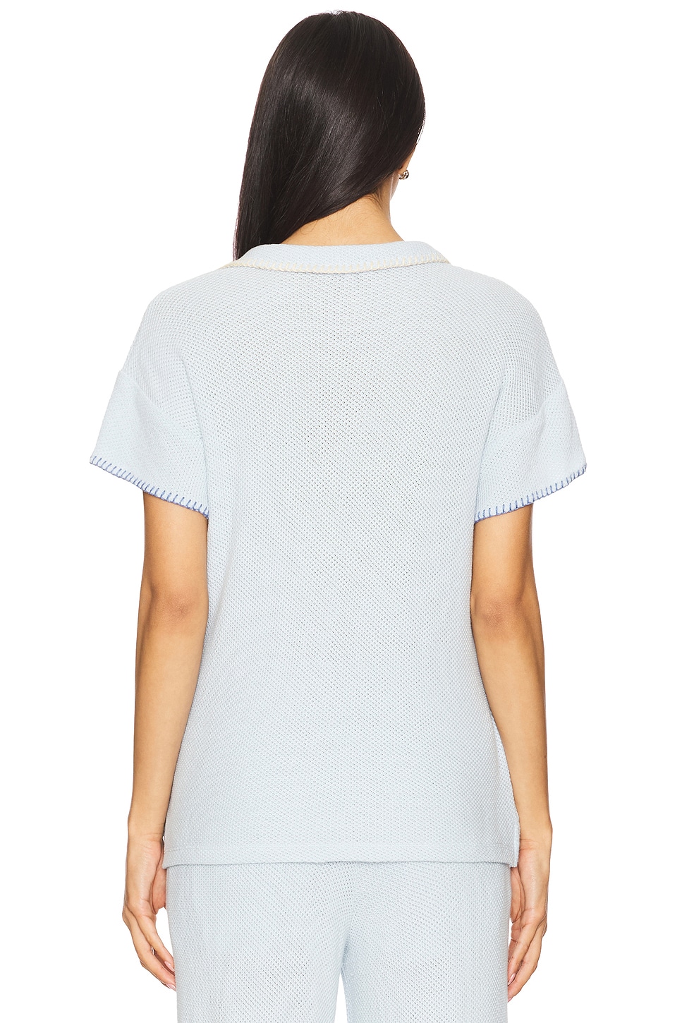 SUNDRY Mesh Camp Shirt