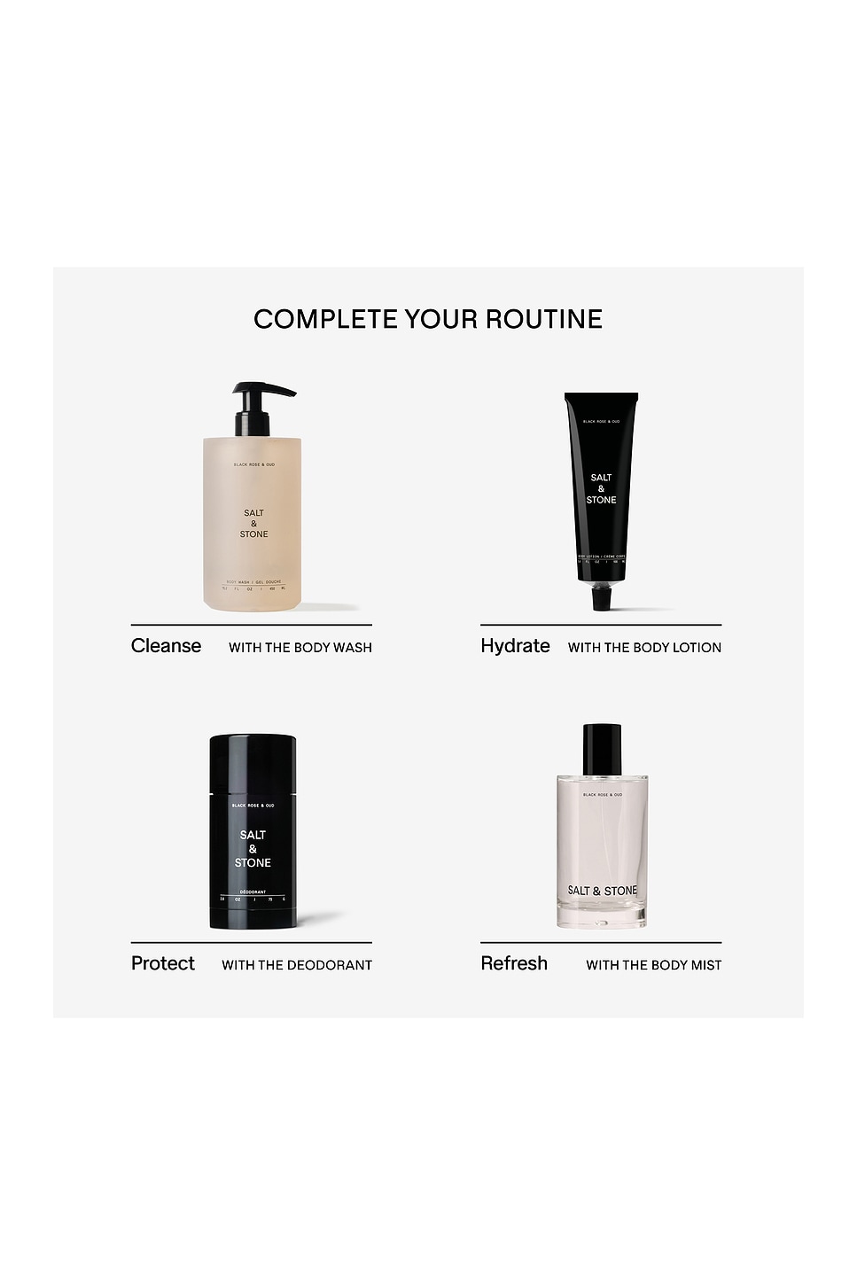 SALT & STONE BLACK ROSE & OUD BODY MIST ボディミスト | REVOLVE