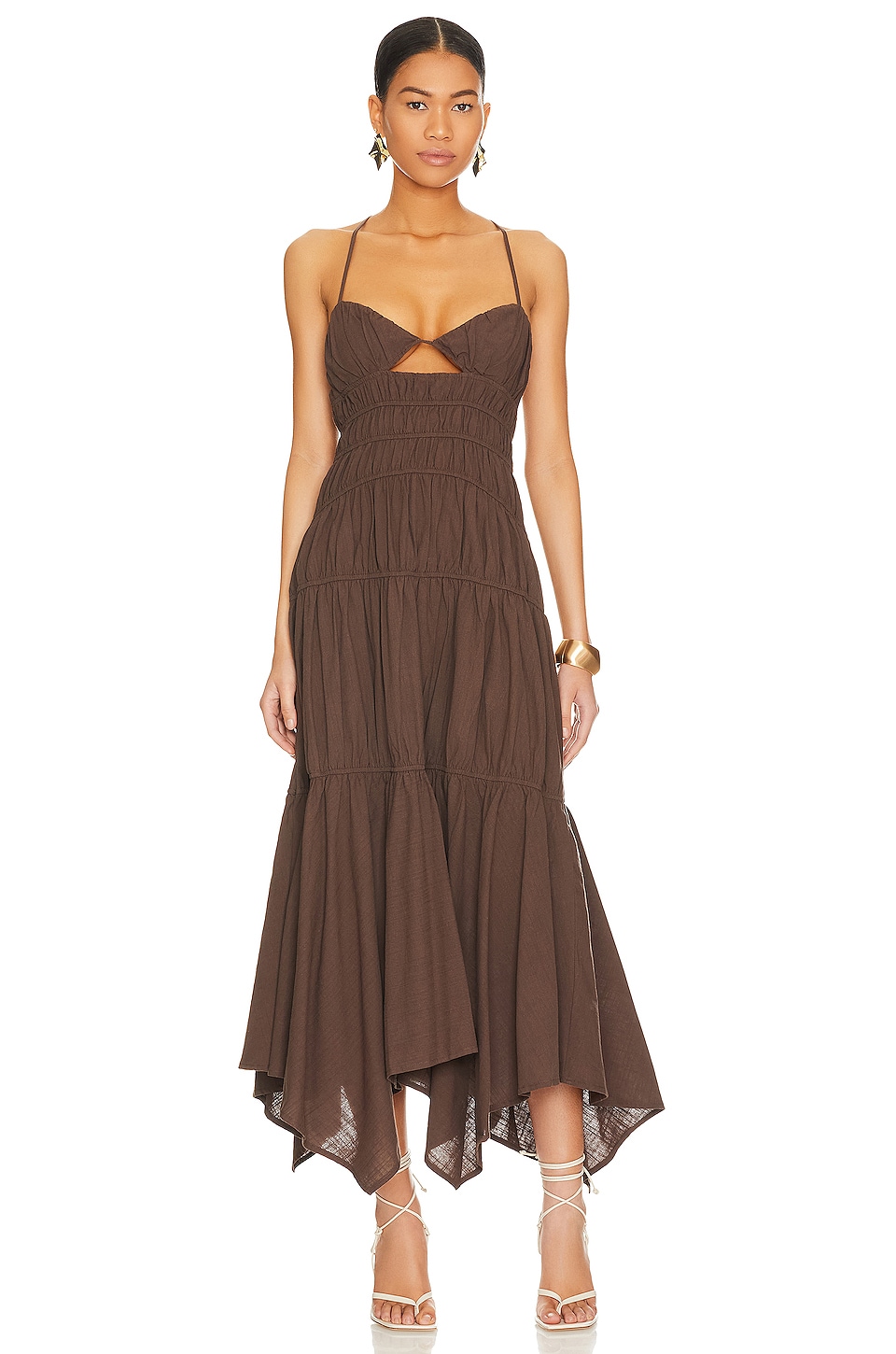 SNDYS Tahlia Dress in Chocolate