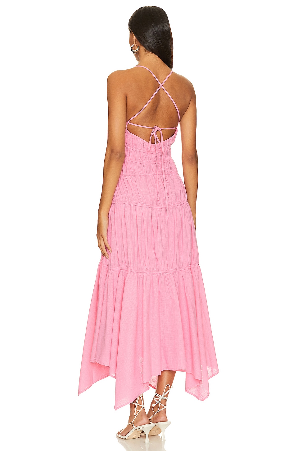 ワンピース Pleats Asymmetry Dress(Light Pink) SNDYS Tahlia Dress in Pink | REVOLVE