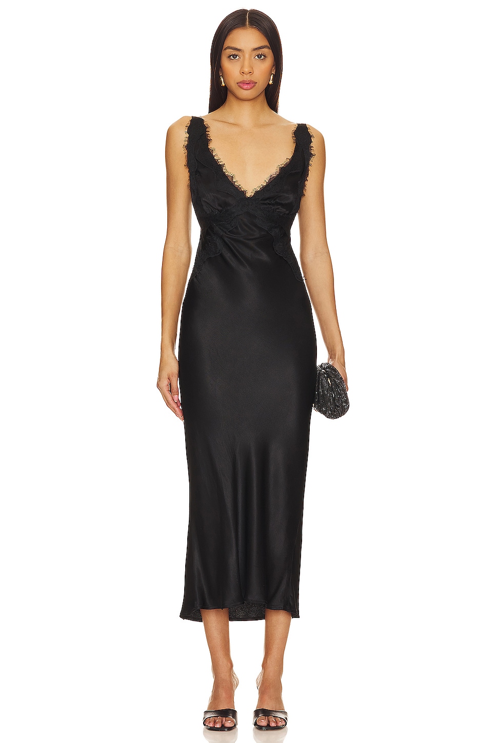 SNDYS Gina Maxi Dress in Black