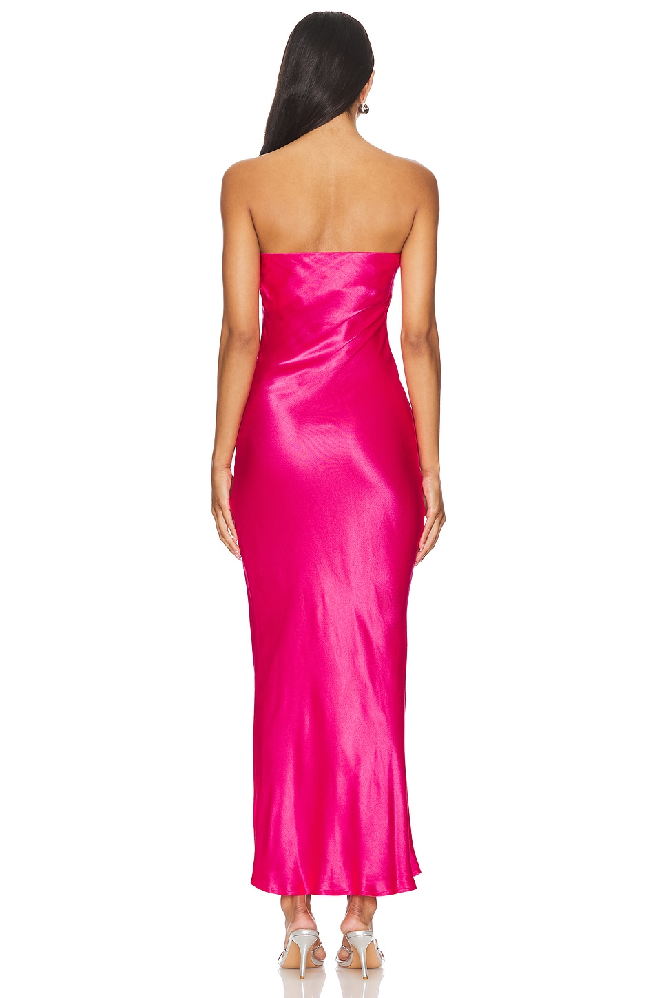 SNDYS x REVOLVE Angel Strapless Midi Dress in Hot Pink | REVOLVE