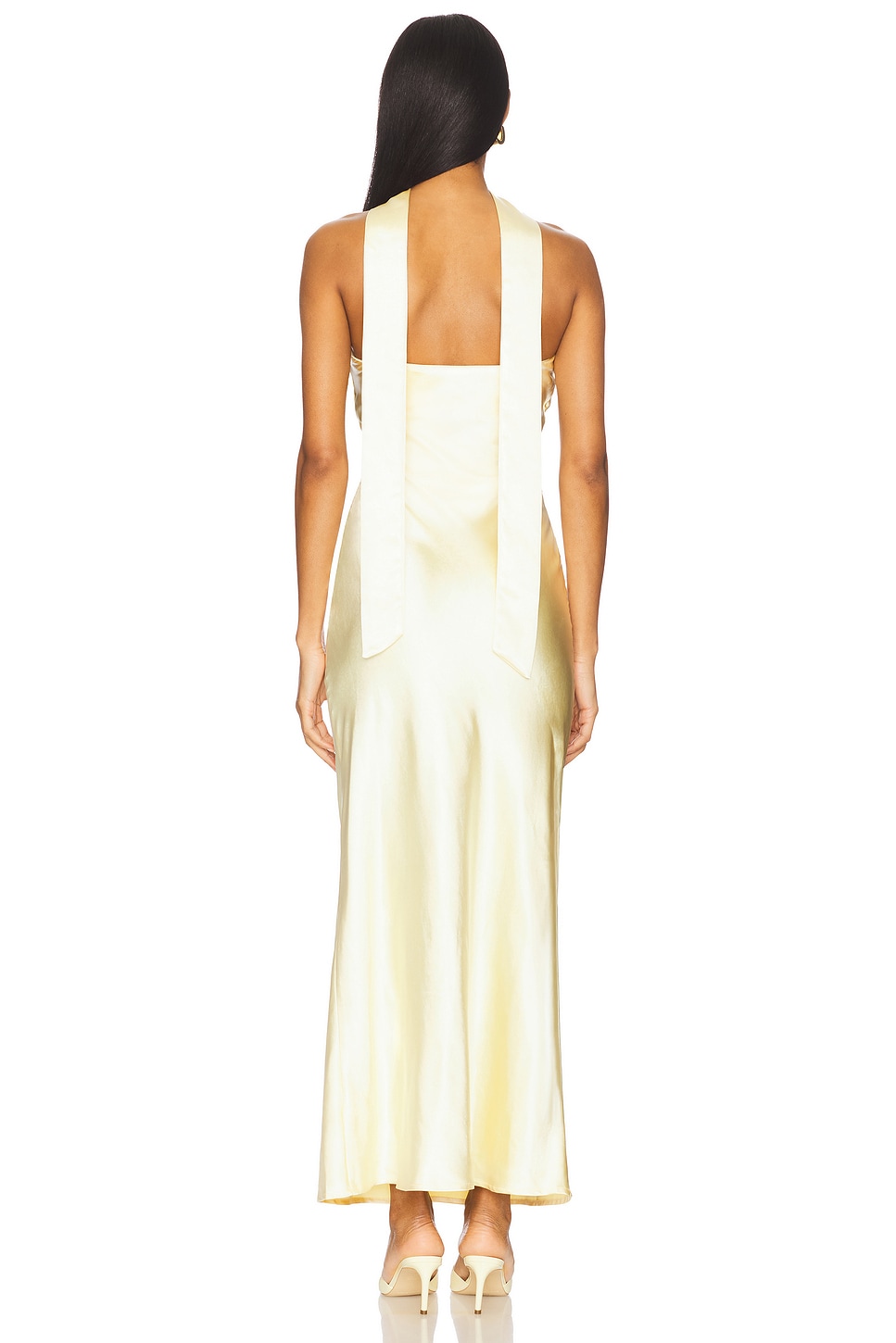 x REVOLVE Angelina Neck Tie Maxi Dress