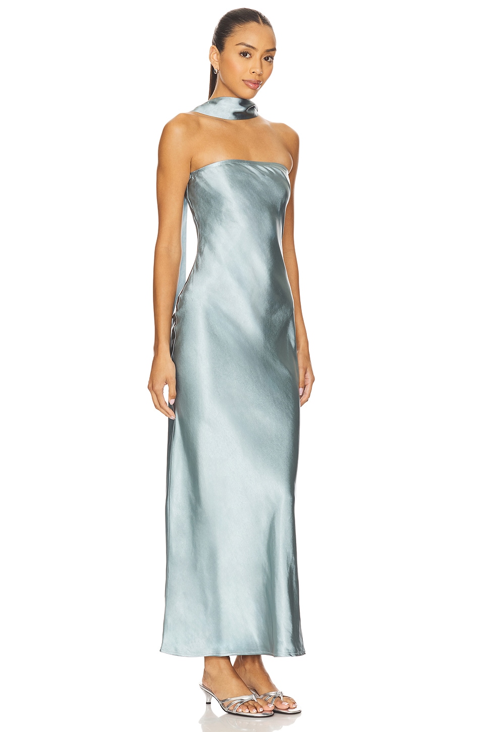 SNDYS x REVOLVE Angelina Neck Tie Maxi Dress Plush