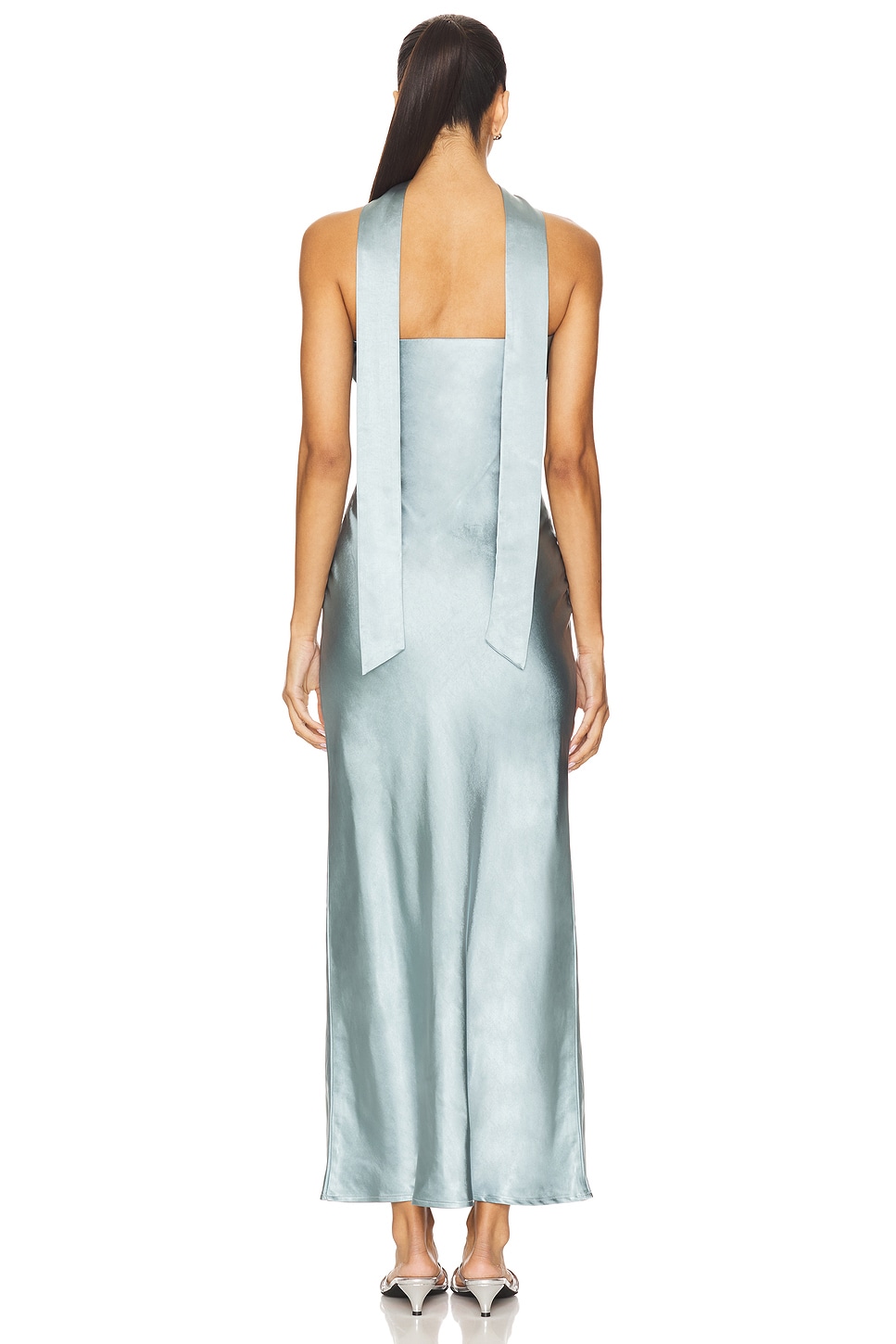 x REVOLVE Angelina Neck Tie Maxi Dress