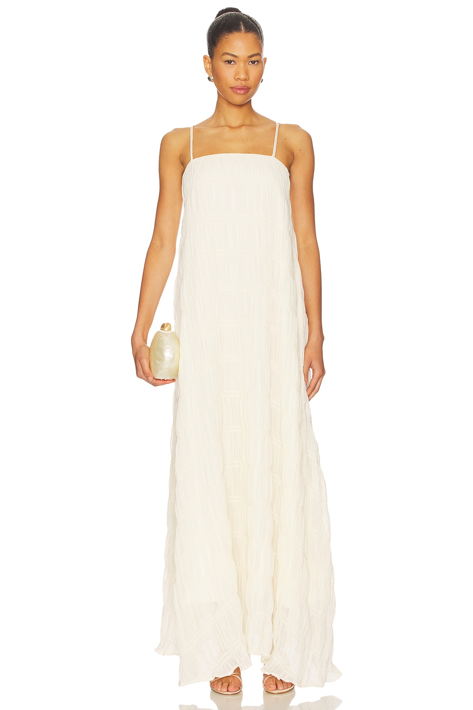 SNDYS Louisiana Maxi Dress in Shell | REVOLVE