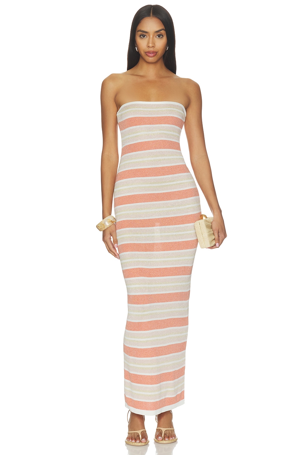 Celia Shimmer Maxi Dress