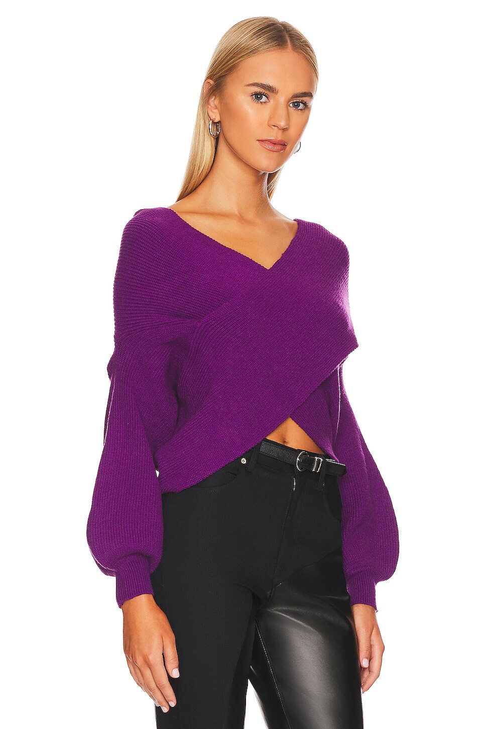 SNDYS x REVOLVE Izzy Knit Sweater in Purple