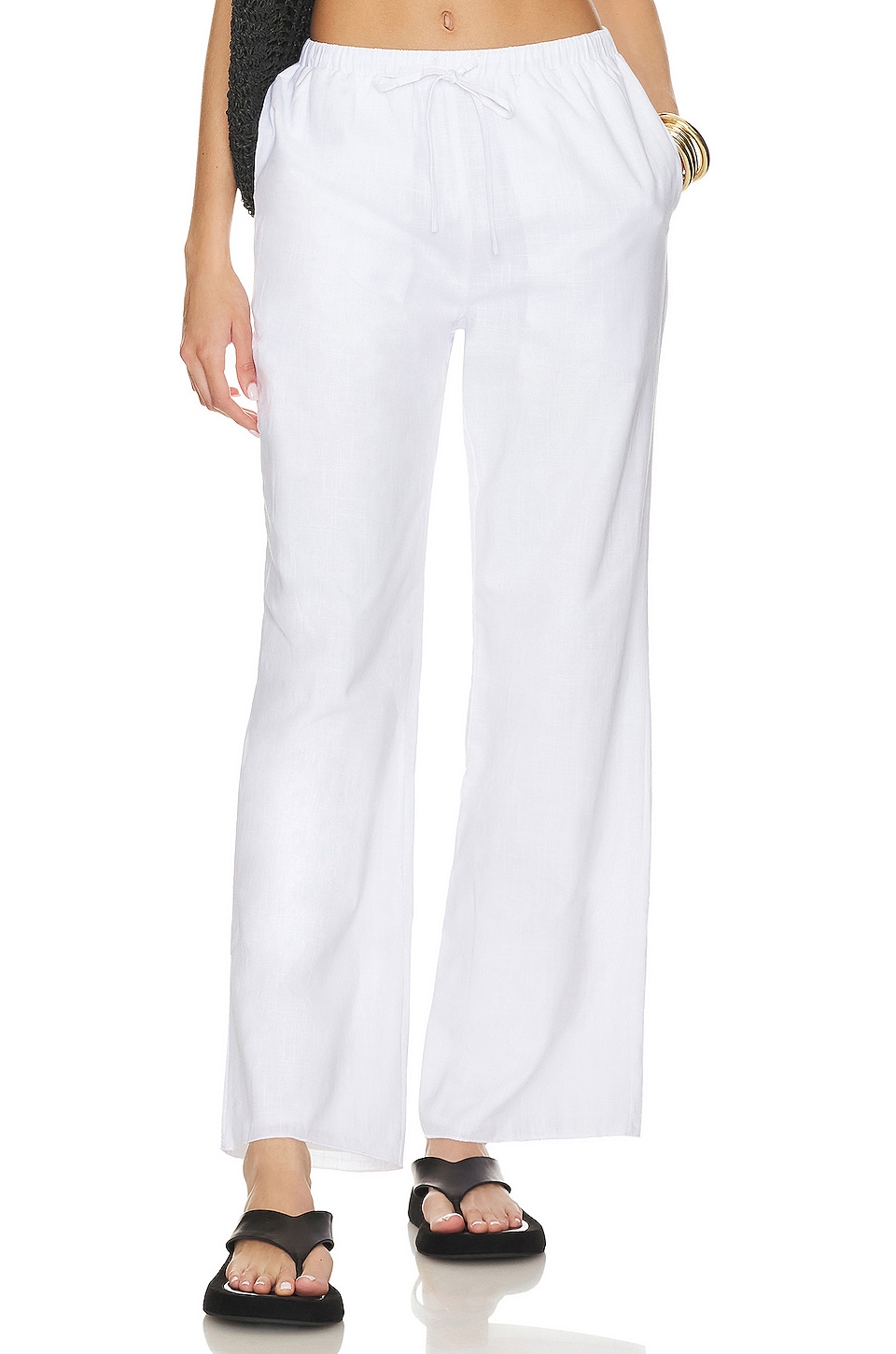SNDYS x REVOLVE Linen Pants in White | REVOLVE