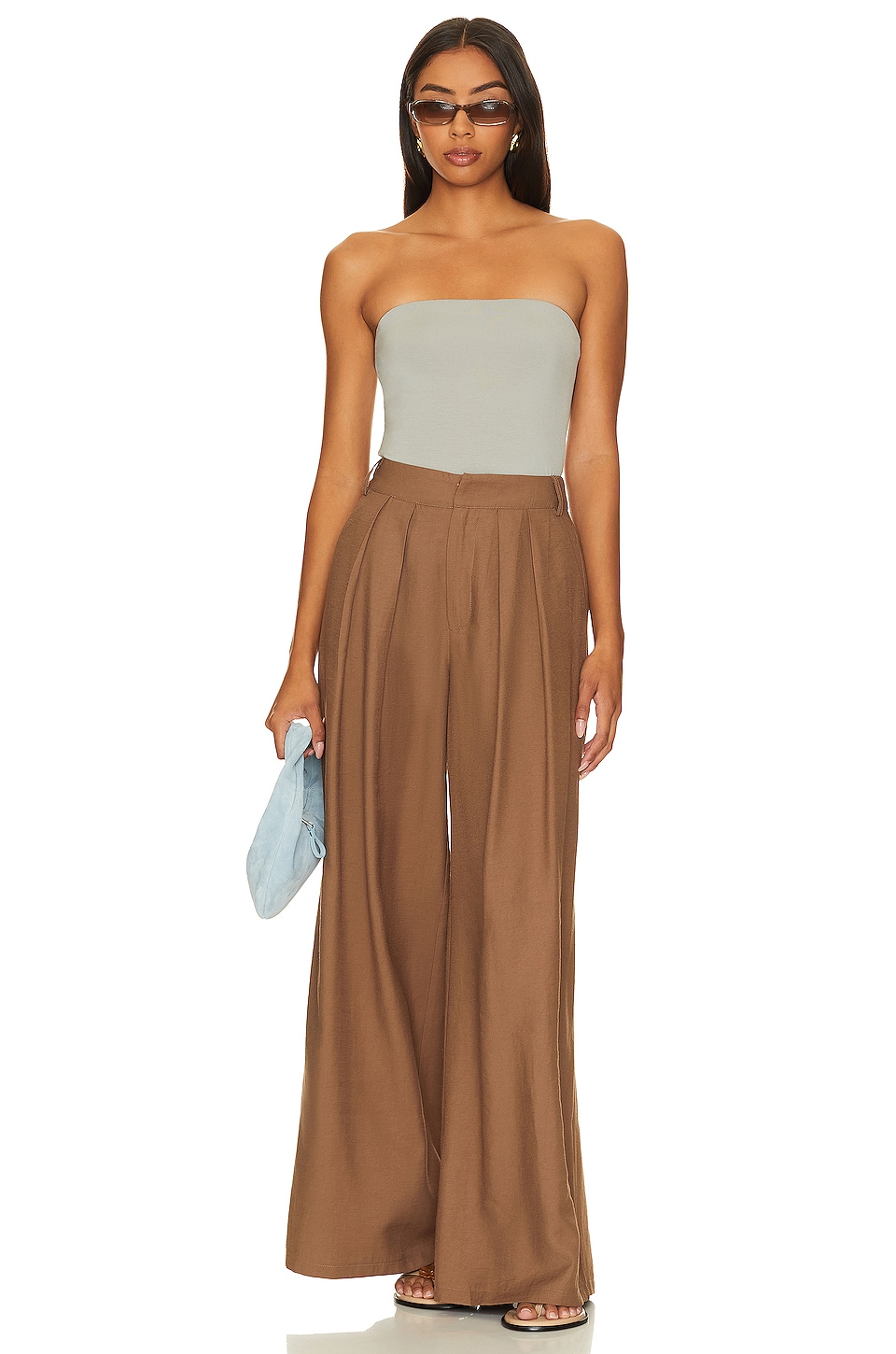 SNDYS Hills Pant in Brown in Mocha | REVOLVE