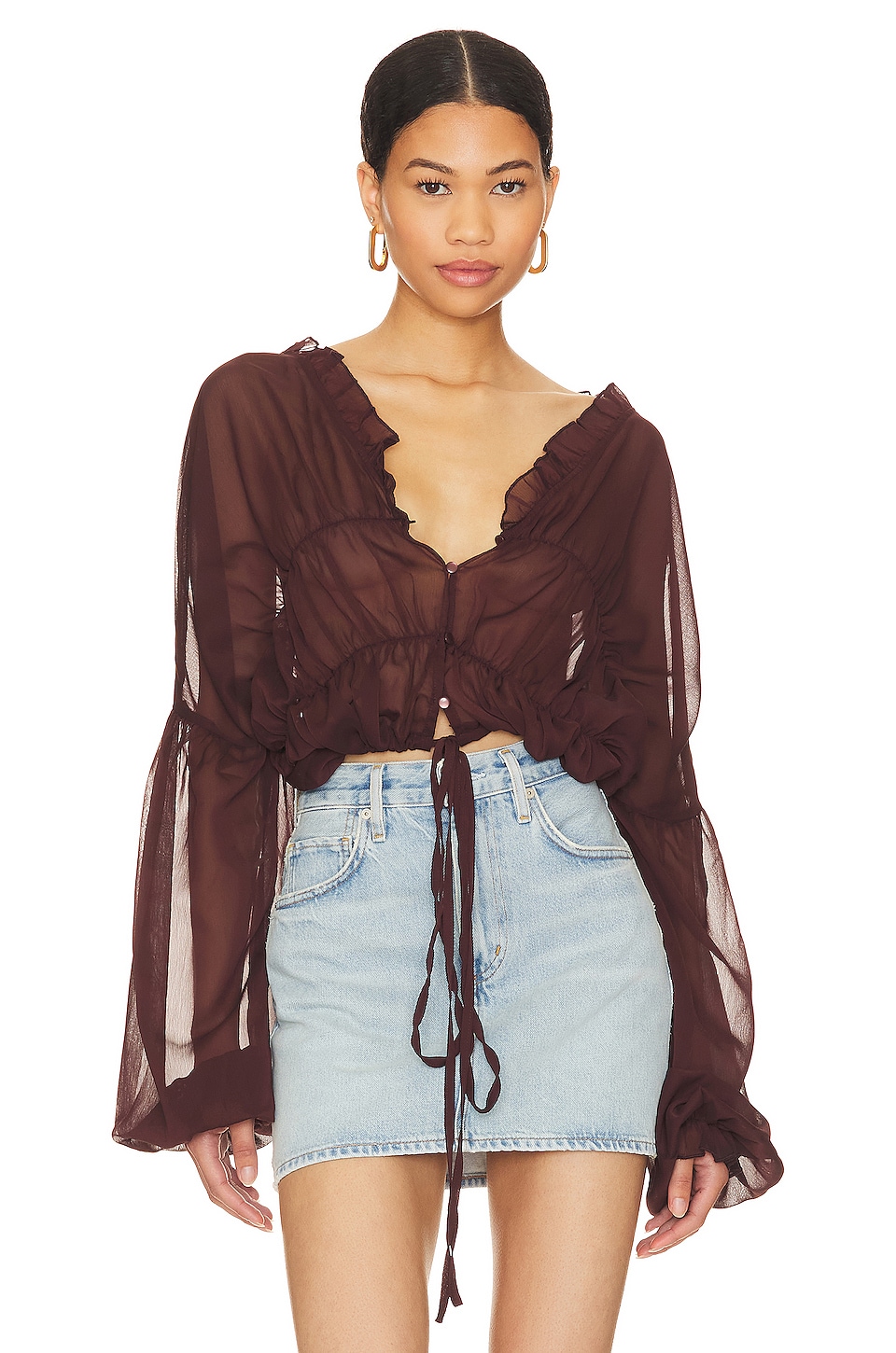 SNDYS X Revolve Bali Top in Brown | REVOLVE