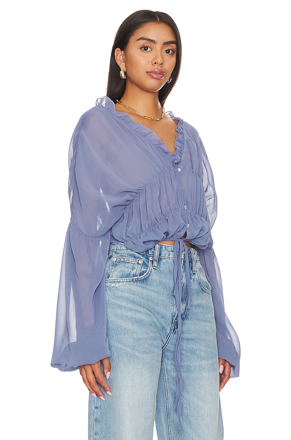 SNDYS X Revolve Bali Top en Periwinkle