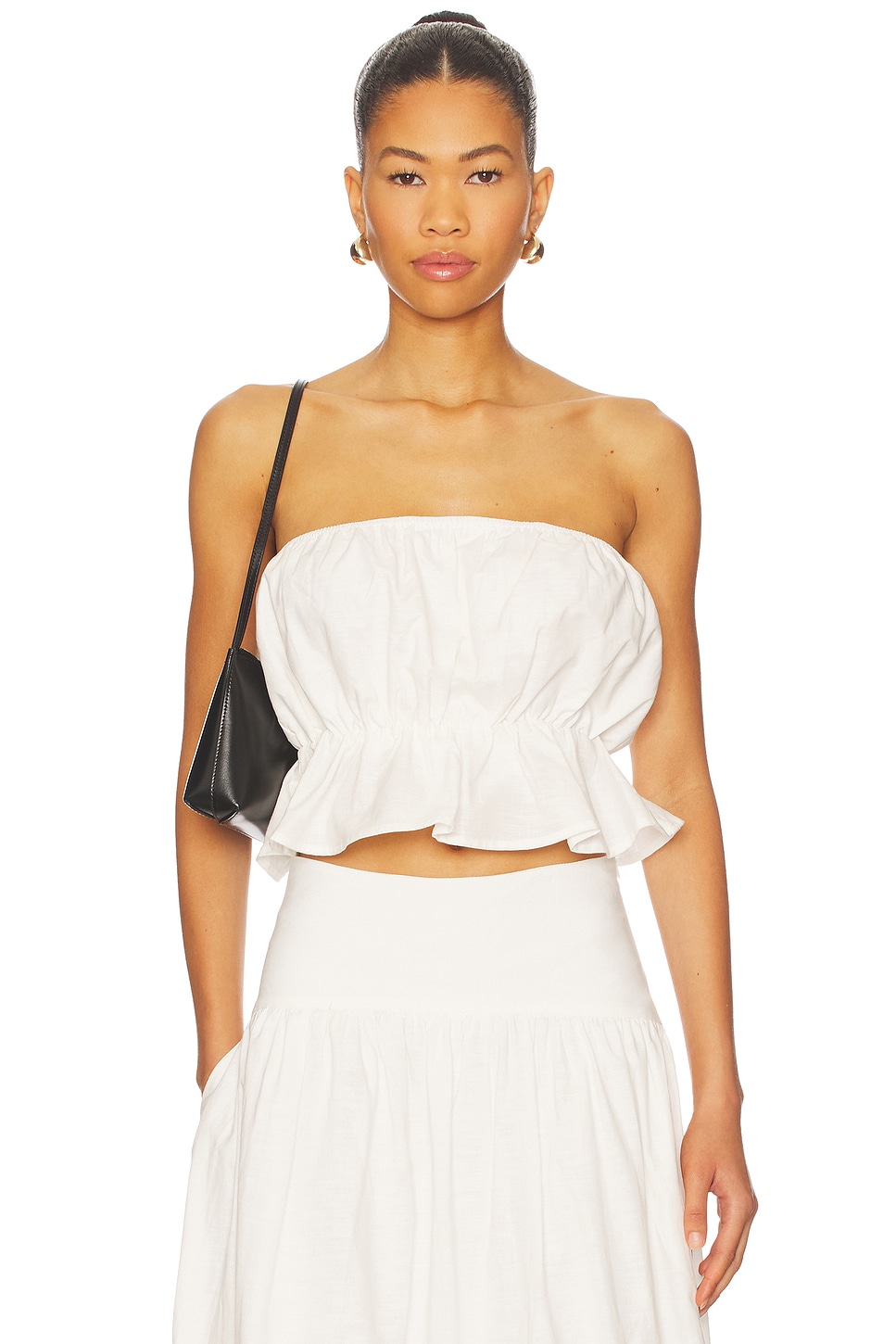 SNDYS Nesa Strapless Top in White | REVOLVE