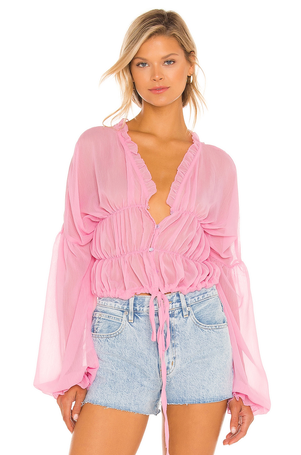 Image 1 of Bali Top in Baby Pink