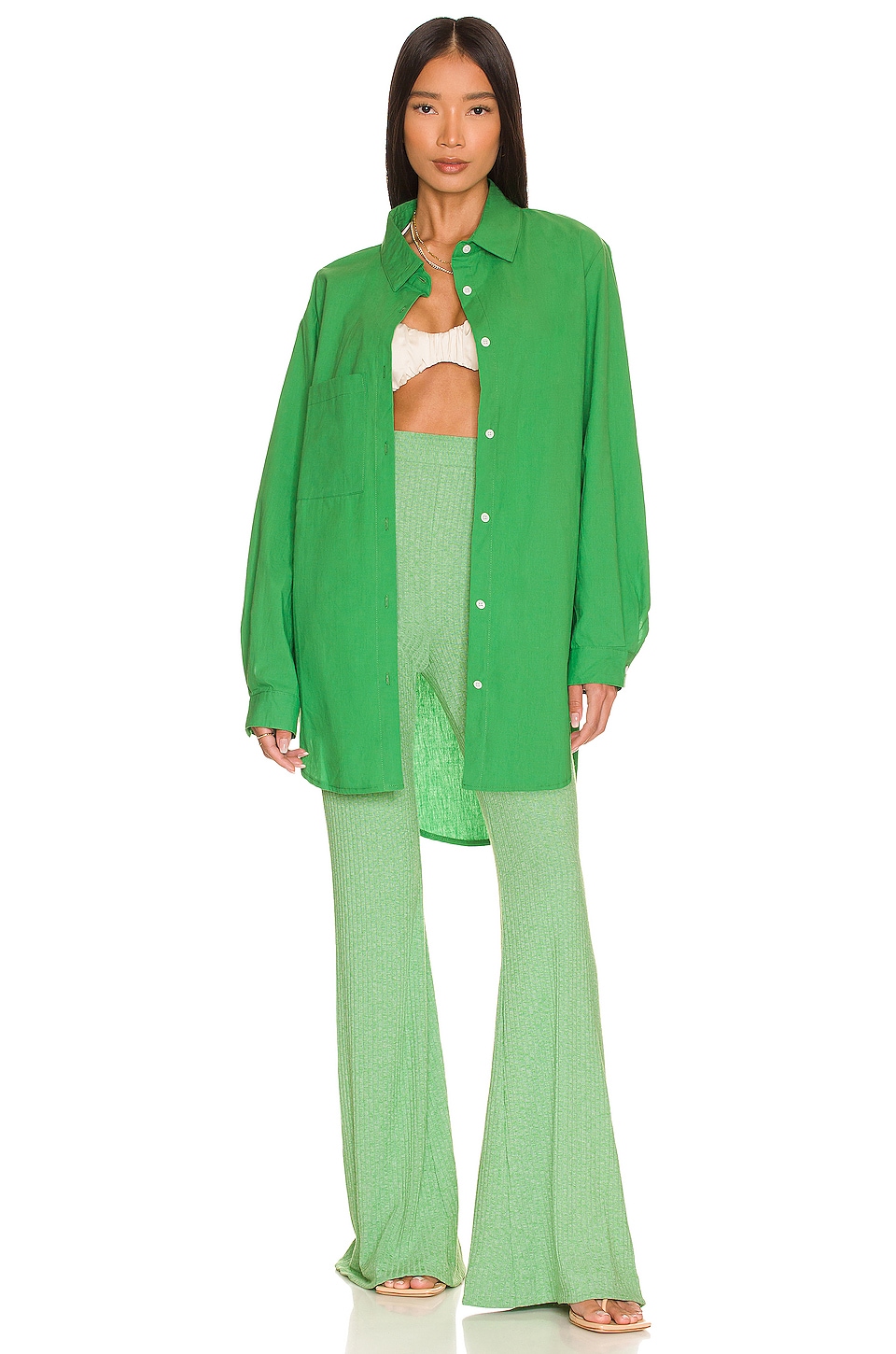 SNDYS Bello Button Up in Green | REVOLVE SNDYS Bello Button Up in Green | REVOLVE