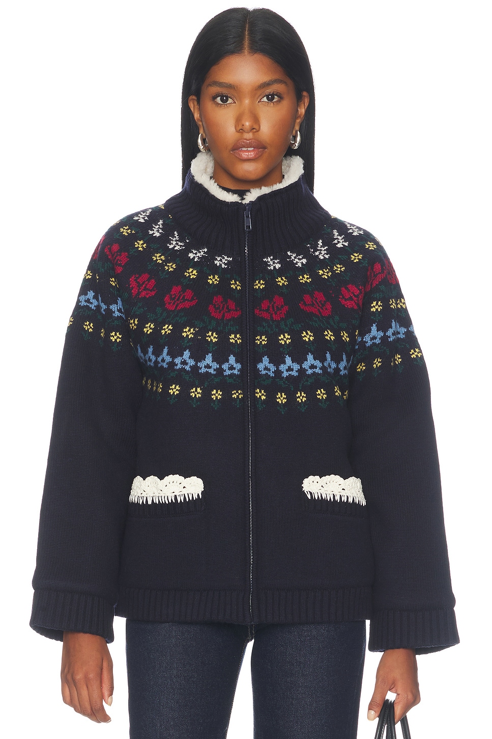 Preston Knit Sherpa Lined Jacket - thumbnail 2