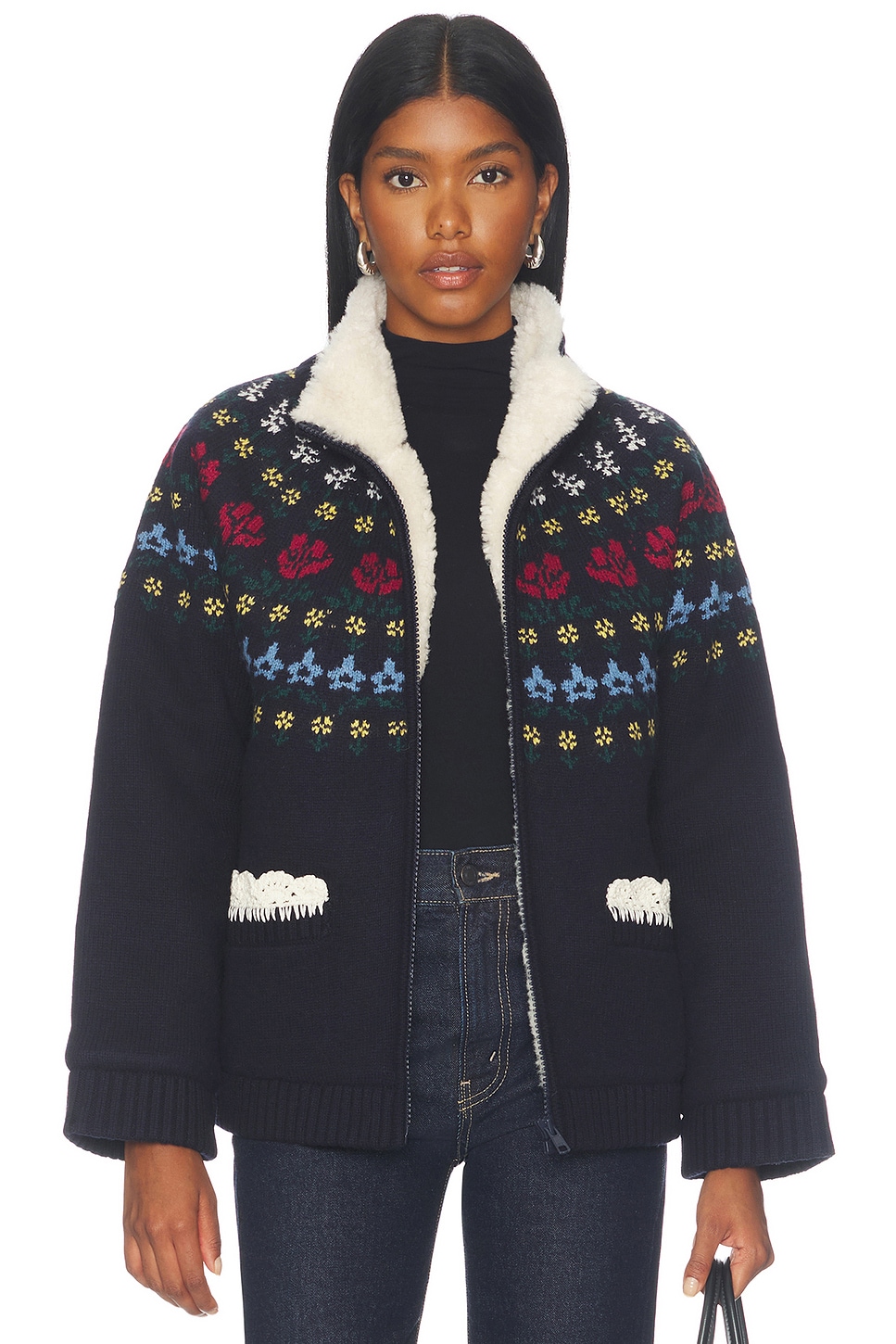 Preston Knit Sherpa Lined Jacket - thumbnail 3