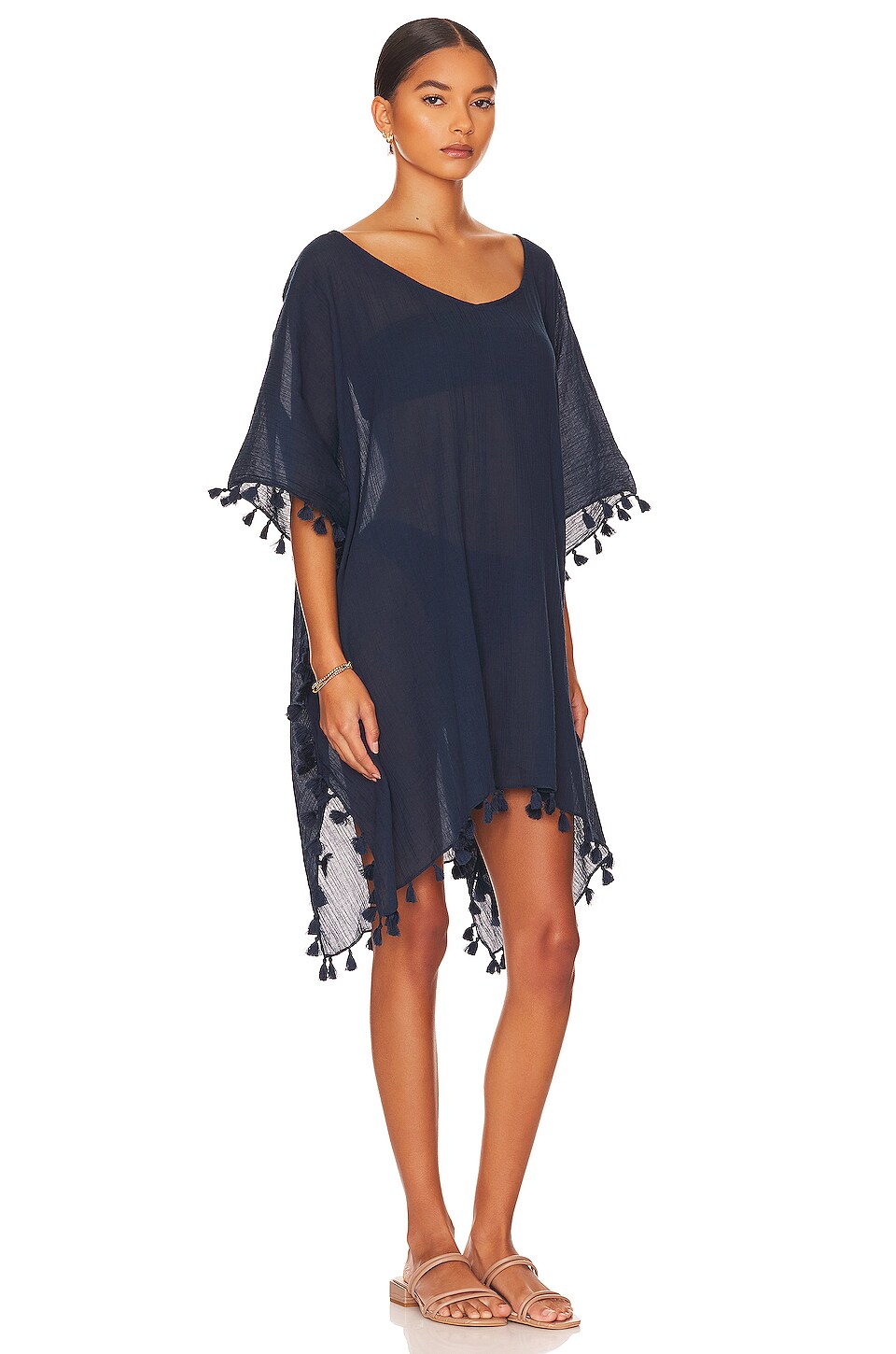 Seafolly Amnesia Caftan in Indigo