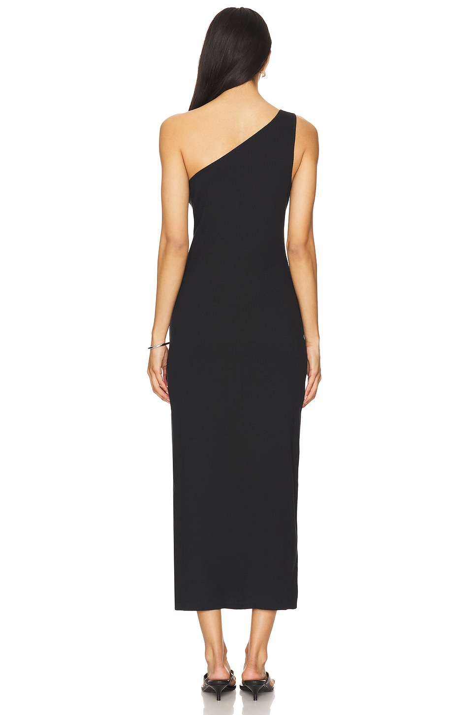 Seafolly Jersey One Shoulder Dress in Black | REVOLVE