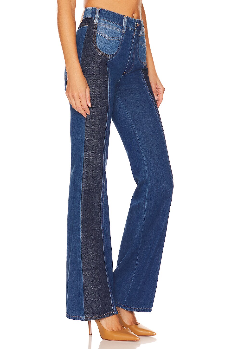 See By Chloe Iconic Emily Pants in Multicolor Blue