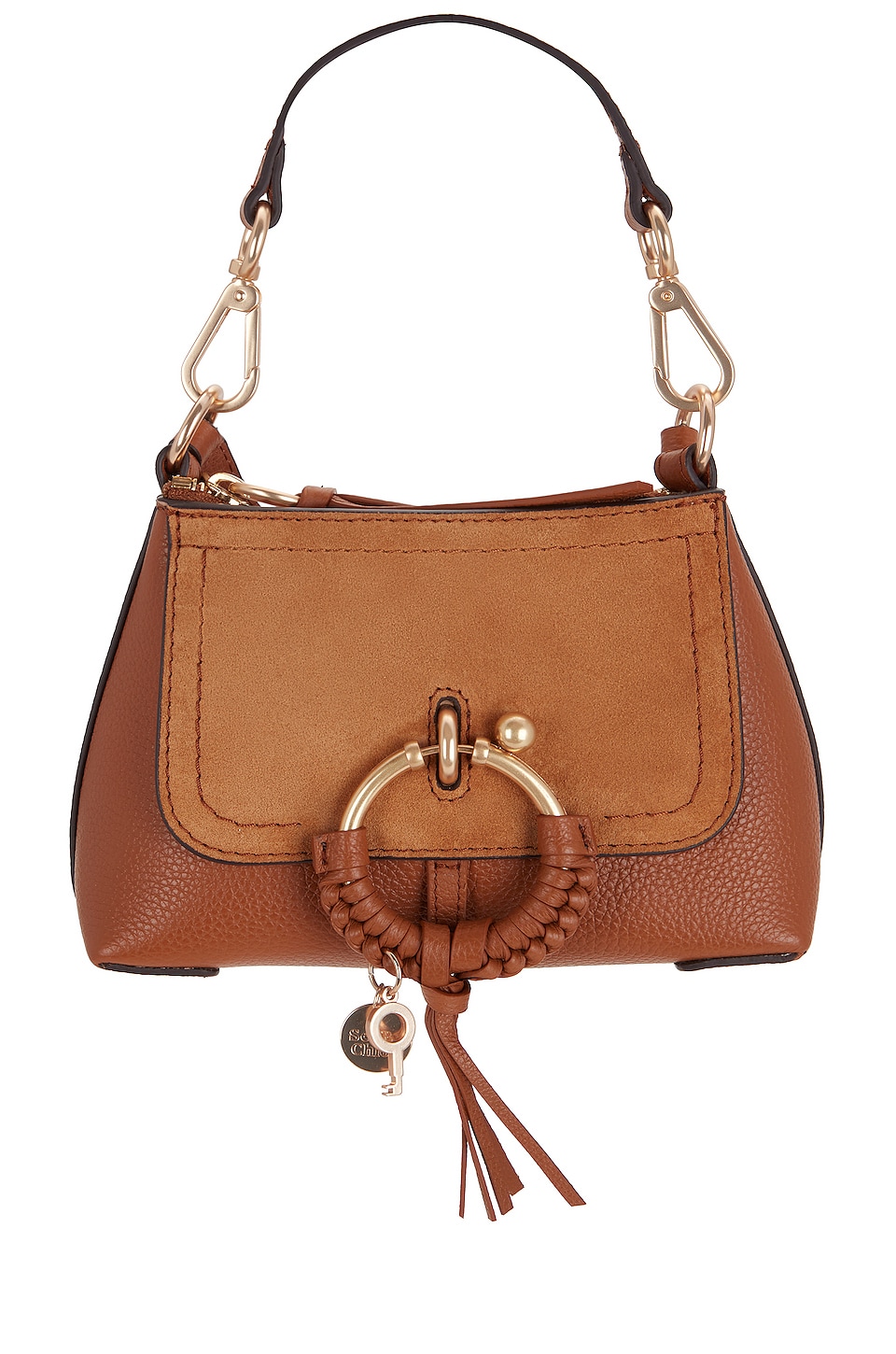 See by Chloe Women's Mara Crossbody Colorblock, Motty Grey, One Size:  Handbags