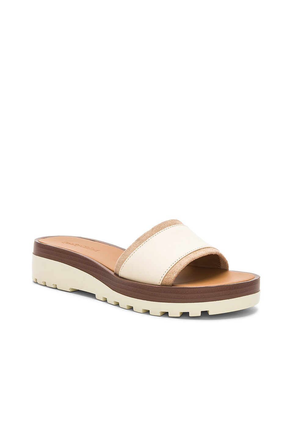 See By Chloe Colorblock Sandal in Burro Crosta | REVOLVE