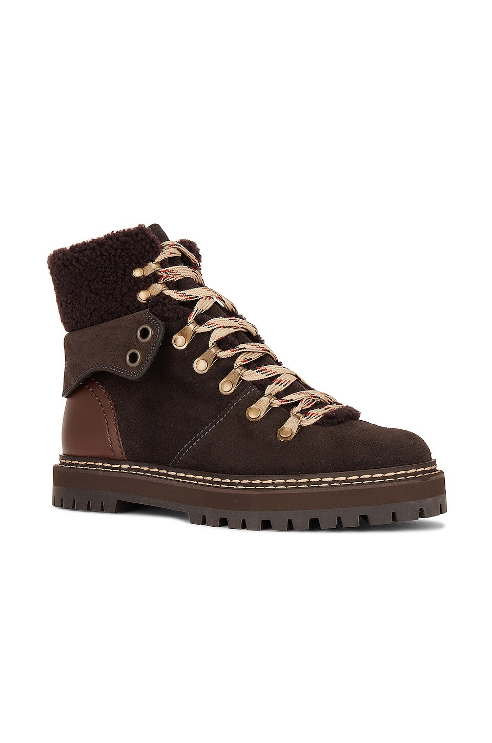 See By Chloe Eileen Boot in Grey Shearling