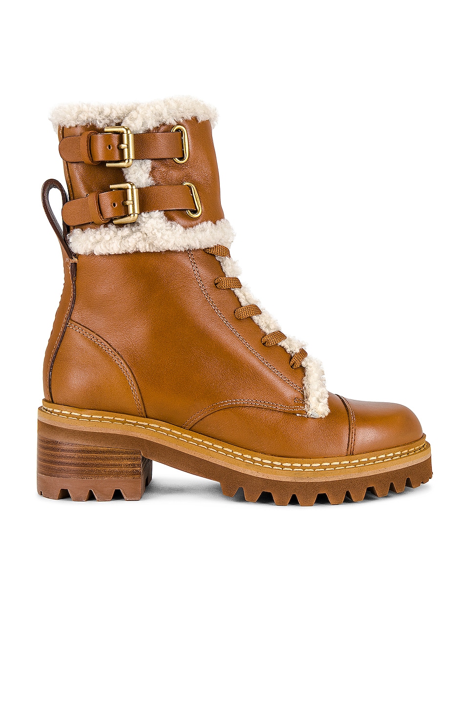 See by Chloé Mallory leather boots - Brown