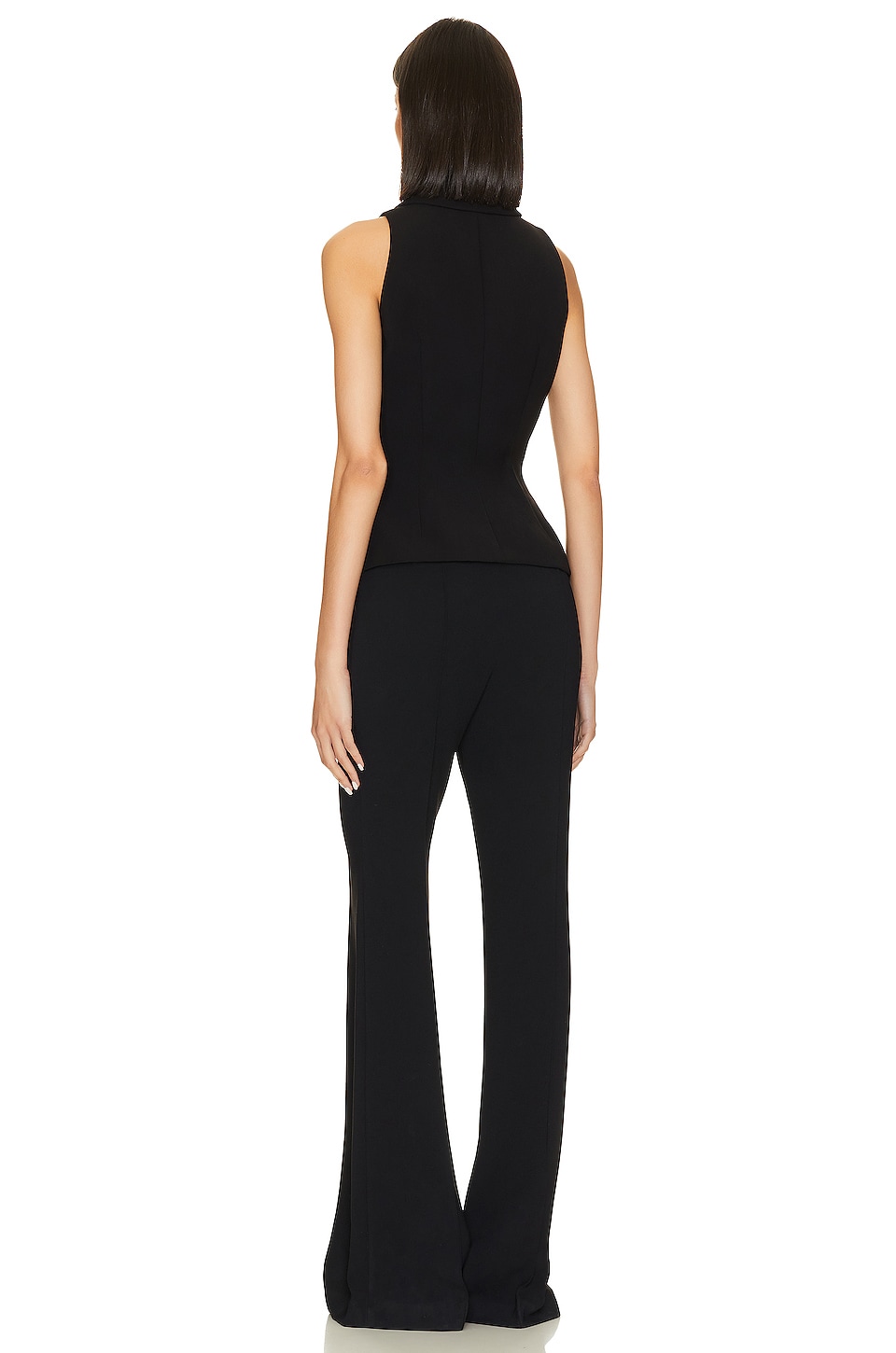 self-portrait ブラックオールインワン self-portrait Tailored Jumpsuit in Black | REVOLVE