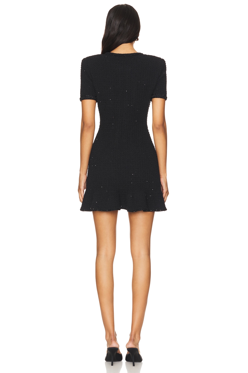 self-portrait - Buttoned Knit Mini Dress | Plush