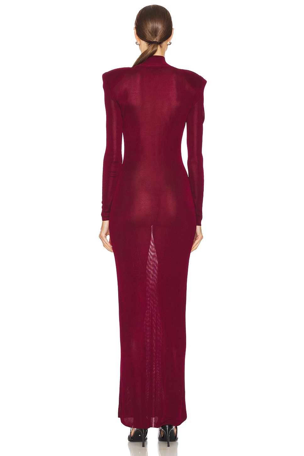 self-portrait レッドドレス UK8 US4 self-portrait Viscose Knit Maxi Dress in Red | REVOLVE