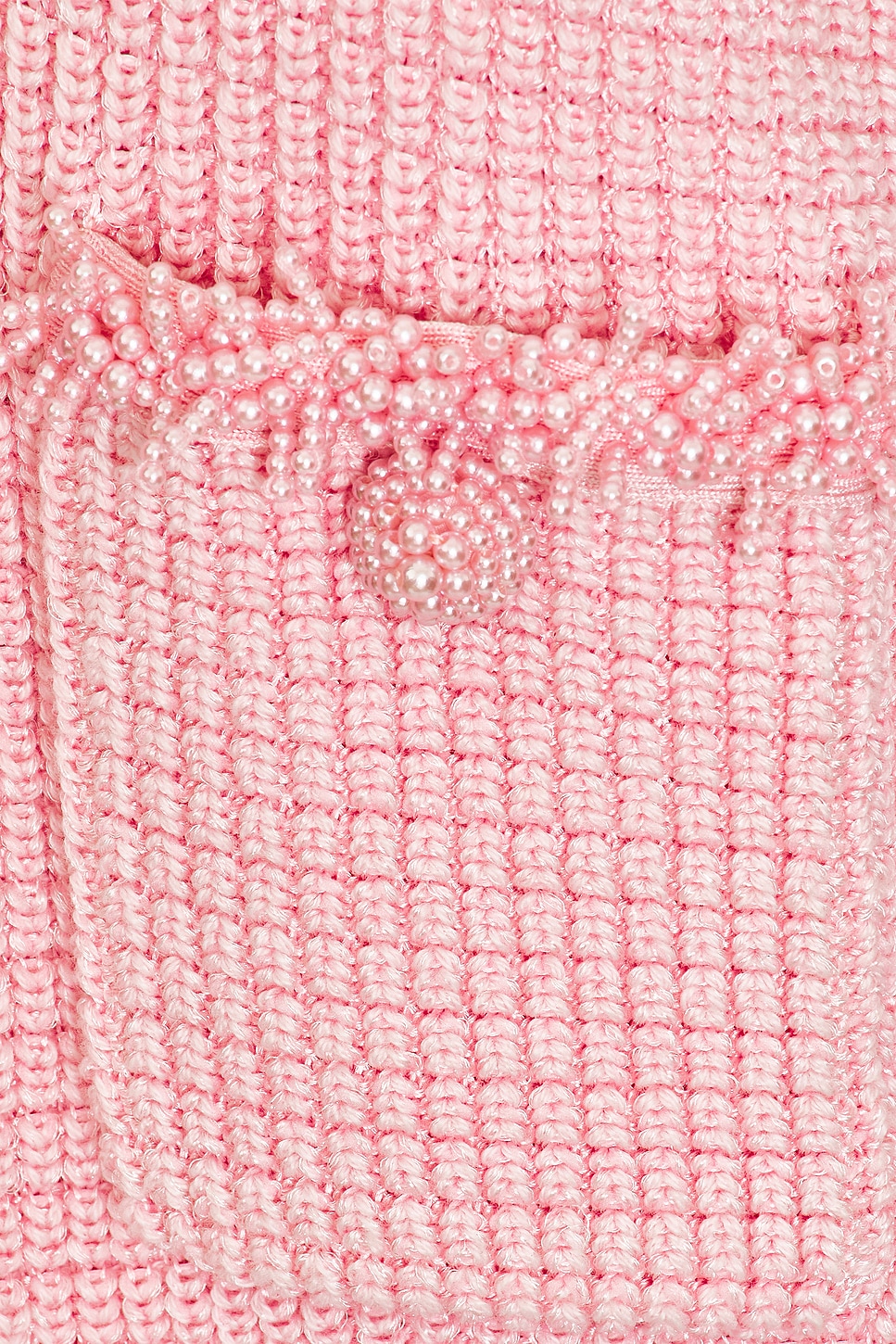 self-portrait Textured Knit Mini Dress in Pink | REVOLVE