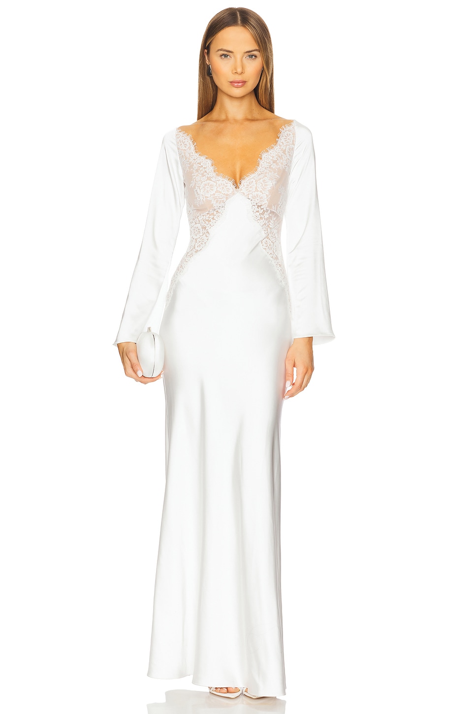 self-portrait x Christopher Kane Long Sleeve Maxi Dress in
