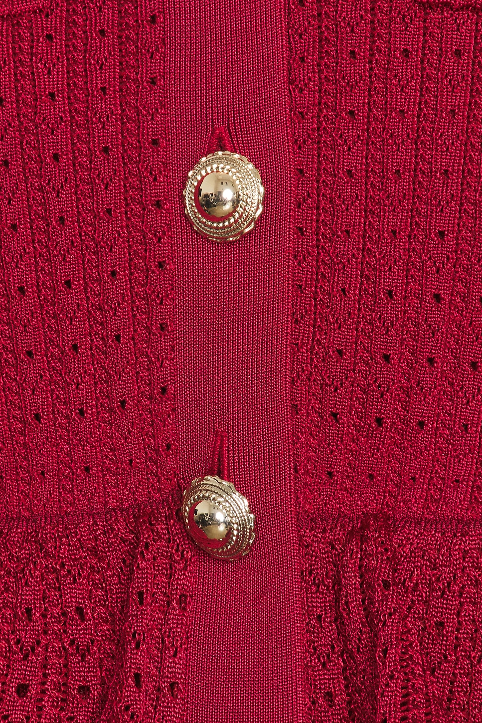 self-portrait Knit Mini Dress in Burgundy | REVOLVE