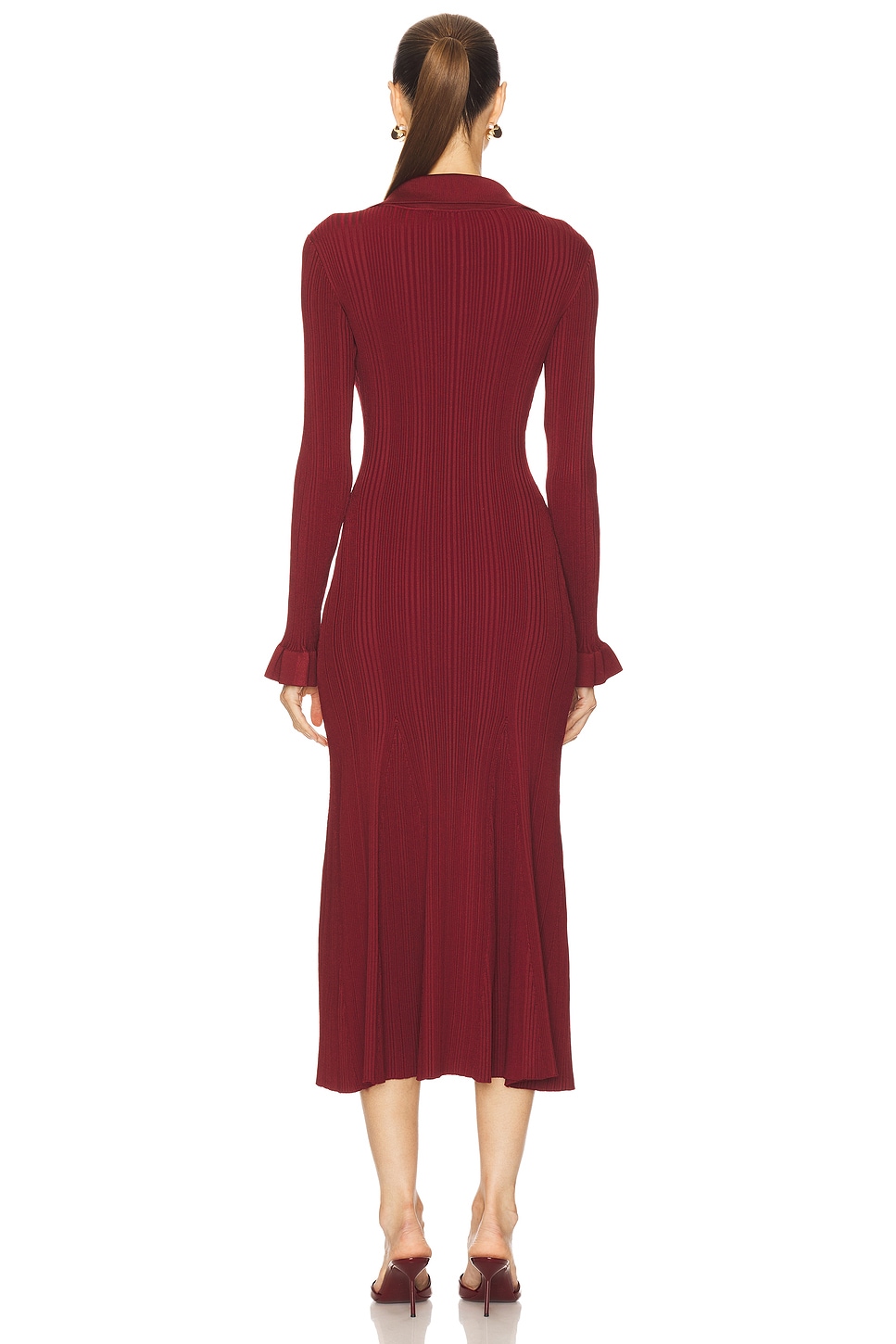 Ribbed Knit Midi Dress