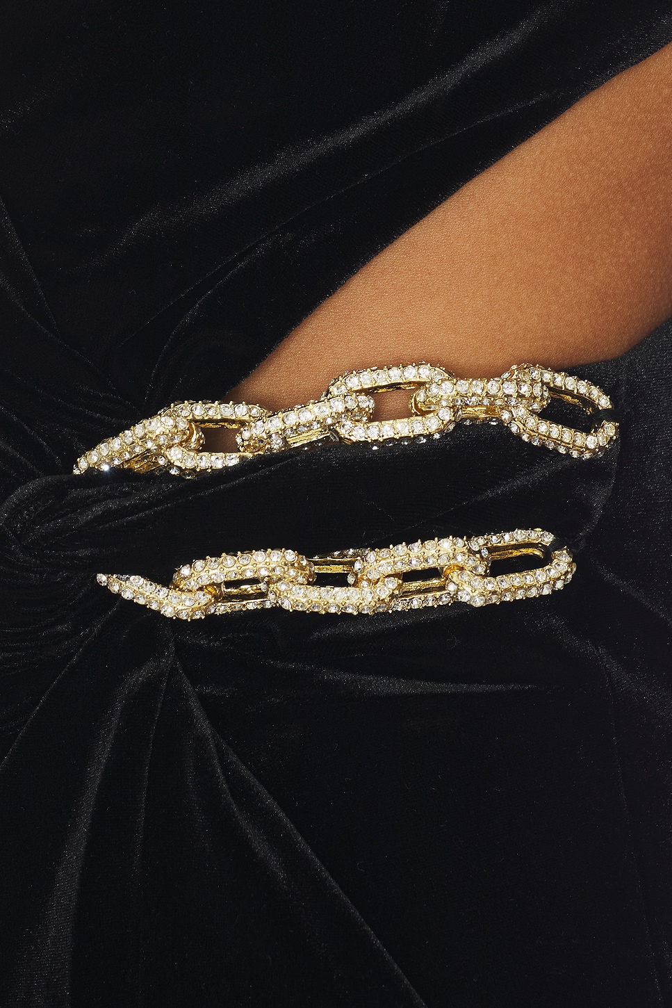 Velvet Embellished Mini Dress